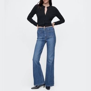 GAP Women's Blue Flare & Wide Leg Jeans